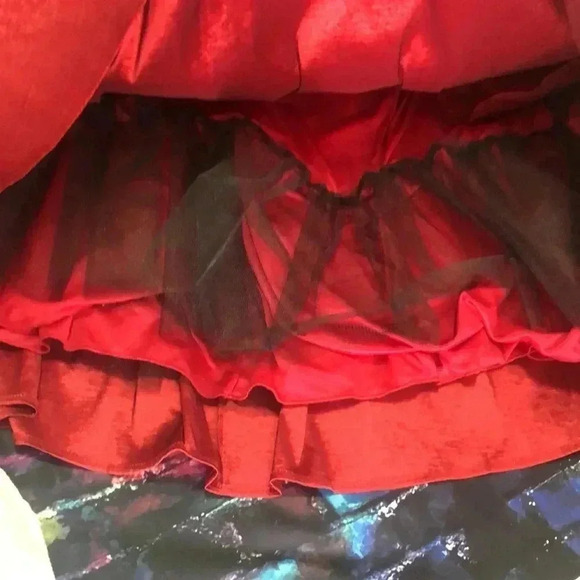 B.Darlin formal dress ruby red plus size 17 - Picture 9 of 9